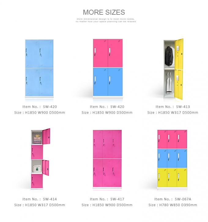 Armario barato dampproof durable del guardarropa de 3 de la puerta de la grada del diseño moderno 3 del hotsale ropa del metal