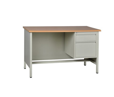 Escritorio ejecutivo de acero superior de madera del MDF de las piernas multi de los cajones 4