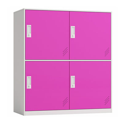 Cuatro puertas azules rosadas H1000 * W900 * medio armario de la altura de D400mm para la escuela primaria