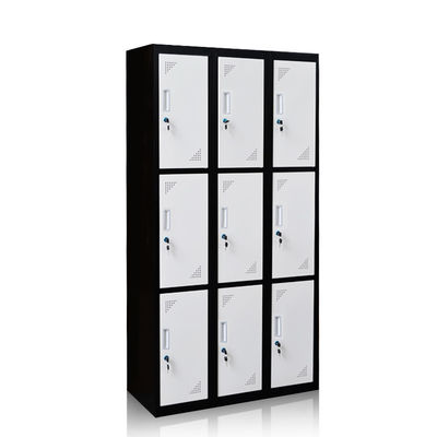 Armario multi de Sotrage de la puerta de la altura completa de 9 puertas para el hogar y la escuela