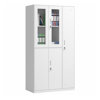 Gabinete estrecho del armario de almacenamiento del metal de las puertas del diseño 5 del borde para la ropa y los ficheros