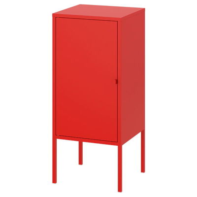 Armario de acero de la sola puerta del metal 0.6m m con el pie del soporte