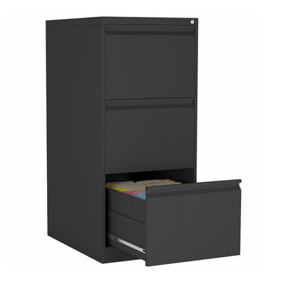 Oficina debajo del cabinete de archivo de acero negro del almacenamiento de los cajones del escritorio 3