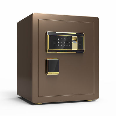 Caja segura de la seguridad elegante de la cerradura de la huella dactilar de Brown Digital con la caja interior