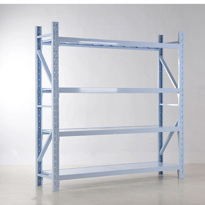 Estante blanco del almacenamiento de 4 capas del almacenamiento para trabajos de tipo medio de Warehouse que deja de lado