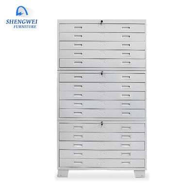 Gabinete horizontal del dibujo del metal del fichero del mapa de la oficina para los dibujos A0 y A1