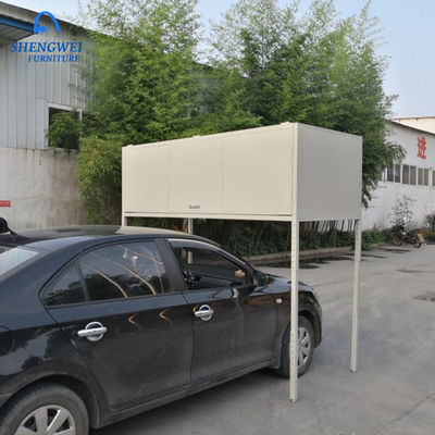 Armario de almacenamiento del metal del capo del coche de Grey White Garage Tool Over