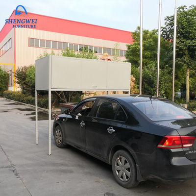 Armario de almacenamiento del metal del capo del coche de Grey White Garage Tool Over