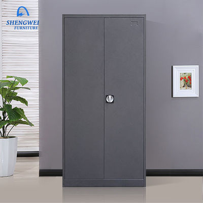 Armario vertical del guardarropa del metal de la puerta doble el 180cm del dormitorio con la caja segura