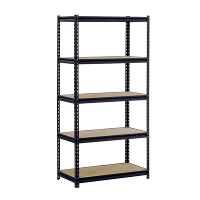 Estante del garaje del metal del remache de Boltless con las gradas de madera ajustables