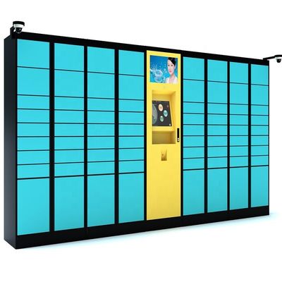 Armario elegante electrónico de la entrega del lavadero del armario de almacenamiento del paquete con la exhibición