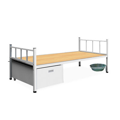 El polvo cubrió al ejército robusto Gray Green Color Steel Bed con el armario inferior