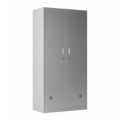 El gabinete del acero inoxidable de 2 puertas viste el armario de almacenamiento para el vestuario