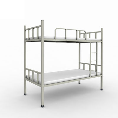 Literas grises del metal del color del resbalón anti de la capa doble del dormitorio con la escalera