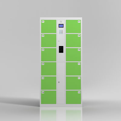 Las puertas del supermercado 12 toman las huellas dactilares el armario de almacenamiento electrónico del código de barras de la cerradura