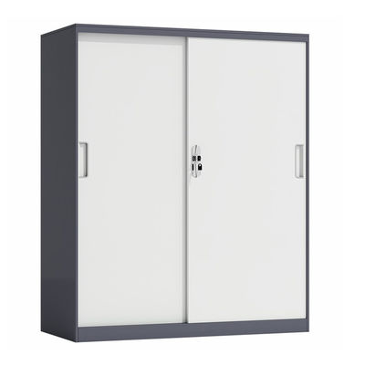 Armario de acero de la altura de los estantes ajustables de las puertas deslizantes 2 medio para el almacenamiento de fichero