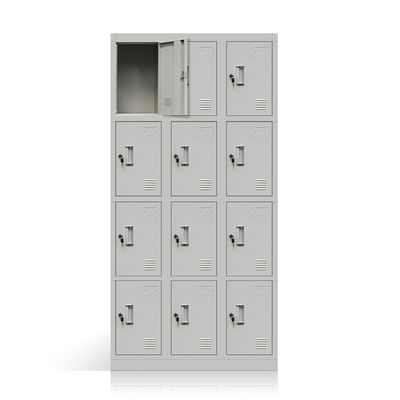 Armario de almacenamiento multi de acero de acero inoxidable de la puerta de la manija 0.6m m de la escuela