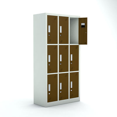 Armario multi de Sotrage de la puerta de la altura completa de 9 puertas para el hogar y la escuela
