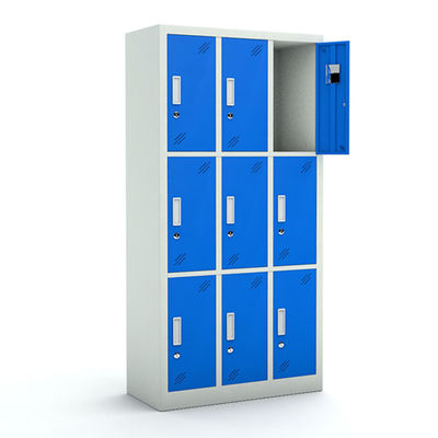 Armario multi de Sotrage de la puerta de la altura completa de 9 puertas para el hogar y la escuela