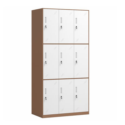 9 puertas estrechan el armario de almacenamiento multi de la puerta del borde para el gimnasio de la escuela