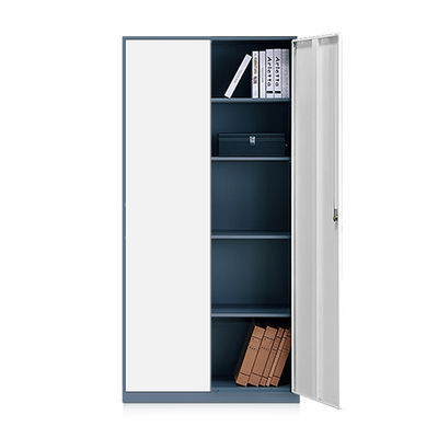Gabinete de almacenamiento lleno del metal de los muebles de oficinas de la altura del color doble para el personal