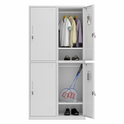 El metal del dormitorio de 2 puertas de la grada 4 viste el armario de almacenamiento para el vestuario