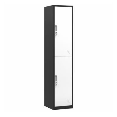 Armario de almacenamiento del dormitorio del metal del guardarropa de la ropa del acero de las puertas de la vertical 2