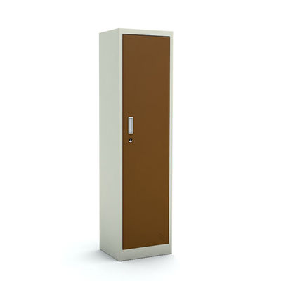 Armario de almacenamiento de acero del metal del guardarropa del dormitorio de la sola puerta vertical