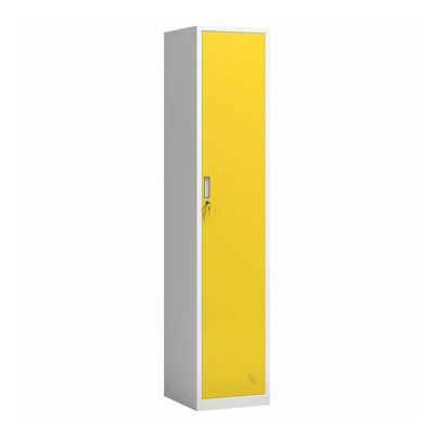 Armario de almacenamiento de acero del metal del guardarropa del dormitorio de la sola puerta vertical