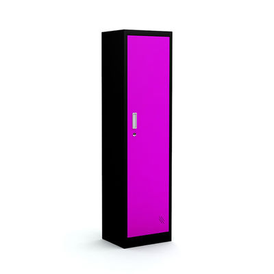Armario de almacenamiento de acero del metal del guardarropa del dormitorio de la sola puerta vertical