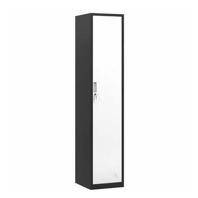 Armario de almacenamiento de acero del metal del guardarropa del dormitorio de la sola puerta vertical