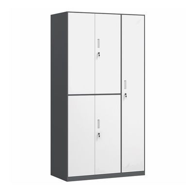 Gabinete estrecho del armario de almacenamiento del metal de las puertas del diseño 5 del borde para la ropa y los ficheros