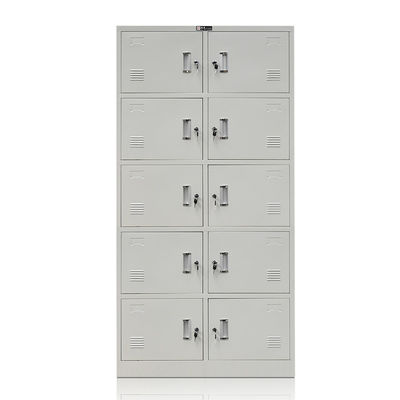 Cabinete de archivo de acero del almacenamiento del metal de los muebles de oficinas del color gris de cinco gradas