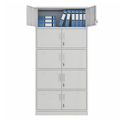 Cabinete de archivo de acero del almacenamiento del metal de los muebles de oficinas del color gris de cinco gradas