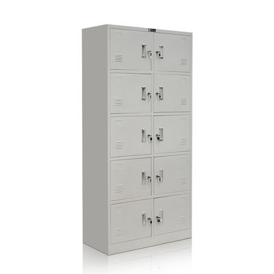 Cabinete de archivo de acero del almacenamiento del metal de los muebles de oficinas del color gris de cinco gradas