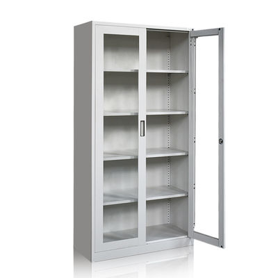 Cabinete de archivo de cristal de la puerta de la altura dos llenos antis impermeables del moho