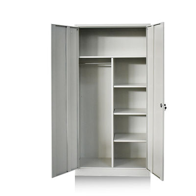 Gabinete de almacenamiento del metal de los estantes de las puertas dobles 4 para la ropa y los ficheros