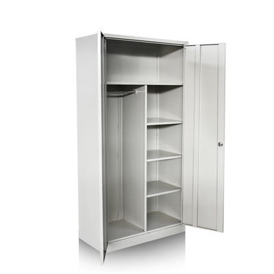 Gabinete de almacenamiento del metal de los estantes de las puertas dobles 4 para la ropa y los ficheros