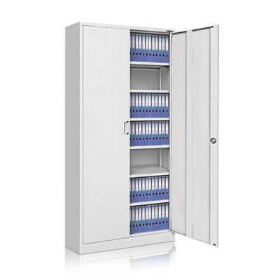 Gabinete de acero del vale del almacenamiento del metal de los muebles de oficinas de la puerta doble