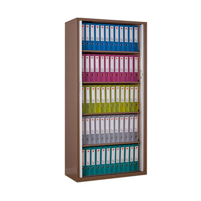 Gabinete del estante del metal de la puerta de Tambour con las puertas del obturador del rulo de plástico