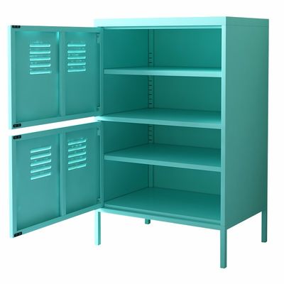Gabinete de acero vertical del armario de la altura de las altas del soporte puertas de la pierna dos medio para el hogar
