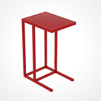 Mesa de centro negra del marco metálico de la altura de Sofa Side Sturdy 650m m