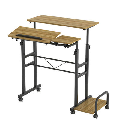 Tabla movible ajustable del ordenador de la altura del Office Home con las ruedas y el anfitrión