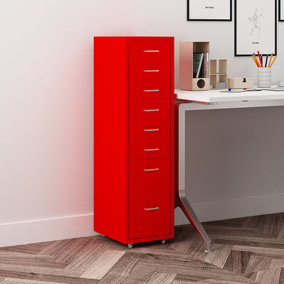 Gabinete blanco del fichero &quot; plano &quot; del cajón de la organización 8 del metal del almacenamiento