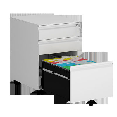 Gabinete de fichero móvil del metal de 3 cajones con la cerradura