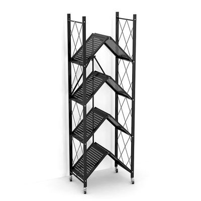 Del armario del almacenamiento del estante que deja de lado resistente del metal 5 capas plegables