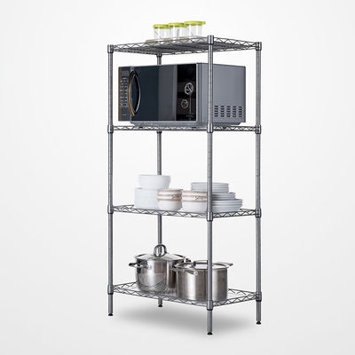 Organizador resistente ajustable Steel Shelf Rack de las gradas de los fundamentos 4