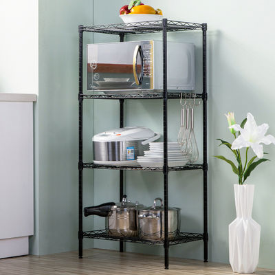Organizador resistente ajustable Steel Shelf Rack de las gradas de los fundamentos 4