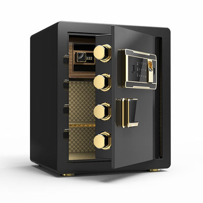 Caja fuerte electrónica negra del hogar de la seguridad de la cerradura de la huella dactilar de la altura los 45cm