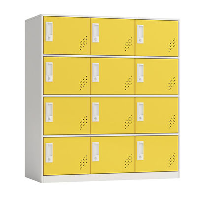 Gabinete de almacenamiento de fijación resistente amarillo para la oficina o el hogar